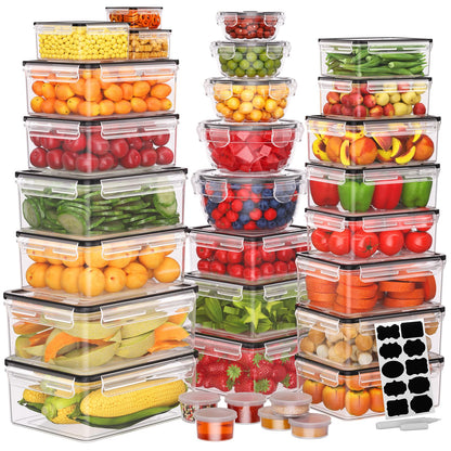 52 PCS Food Storage Containers with Lids Airtight (26 Lids & 26 Containers)