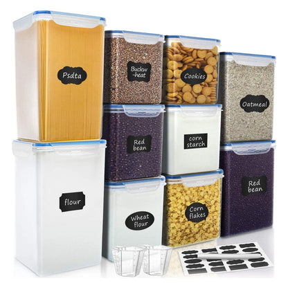 VERONES Large Tall Airtight Food Storage Containers, 10 PACK Containers Set