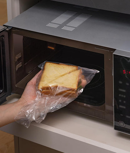 14"x18" 2 Gallon Plastic Produce Bags on a Roll- 350 Bags, Clear Grocery & Bread Bags, Food Contact Safe (X-Large)