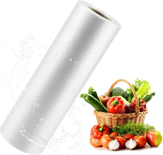 Food Storage Bags, 12 x 16 Plastic Produce Bag on a Roll, for Fruits, Vegetables, Bread, Groceries - Clear, 350 Per Roll (1 Roll)