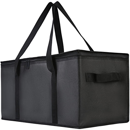 Bodaon Insulated Food Delivery Bag, XXXL Reusable Warming Bag, Black, 1Pk