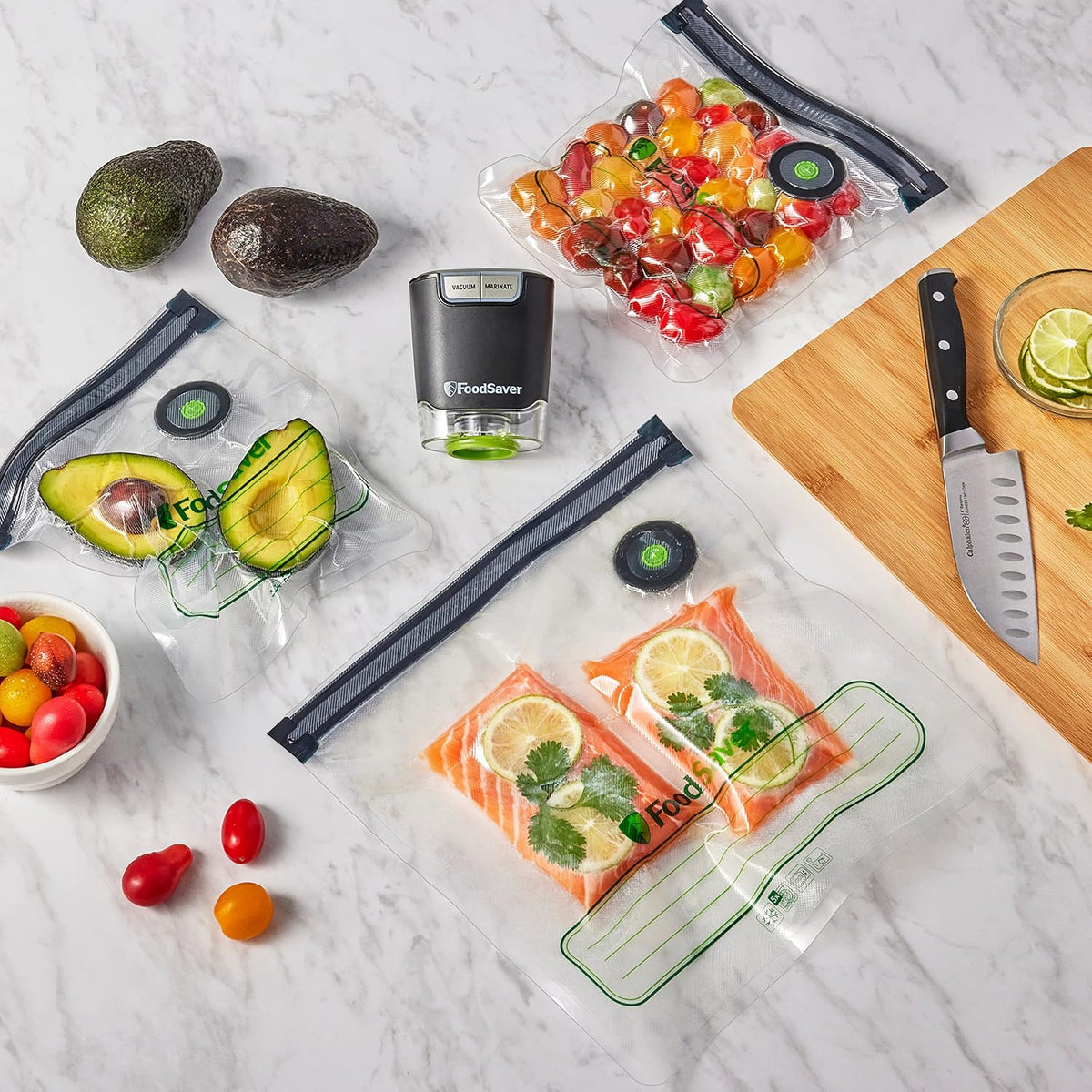 FoodSaver® Reusable Quart Vacuum Zipper Bags
