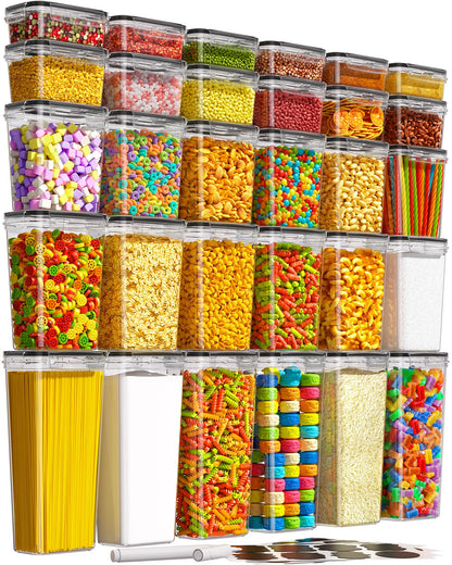 KEMETHY Airtight Food Storage Containers with Lids, 24 PCS, BPA-free